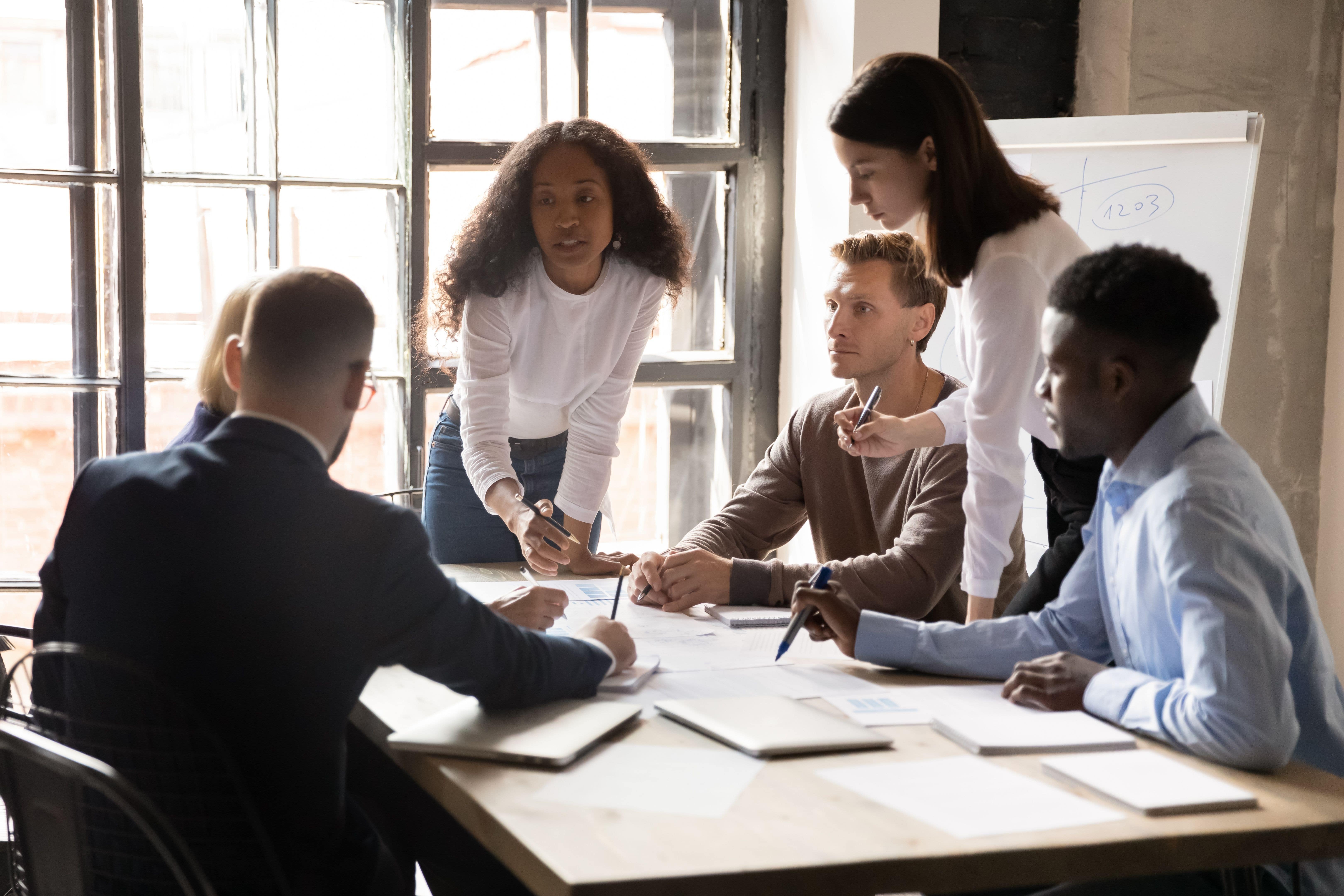 Team in a Meeting